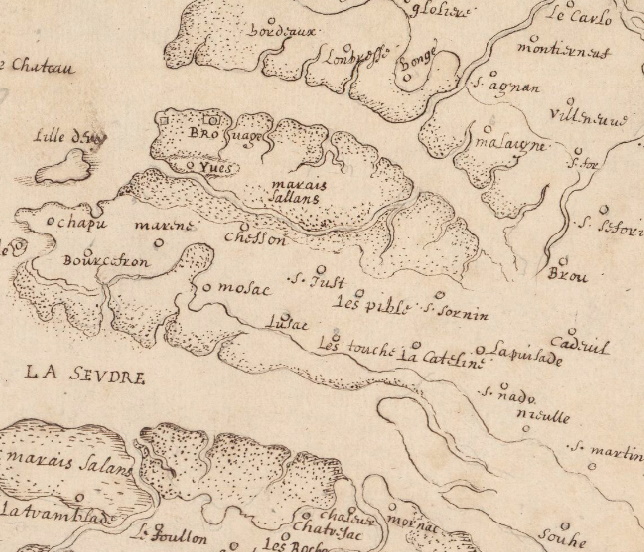 La presqu'île de Marennes en 1628